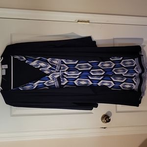NICE DRESS WITH BUILT-IN LONG SLEEVE CARDIGAN over it.